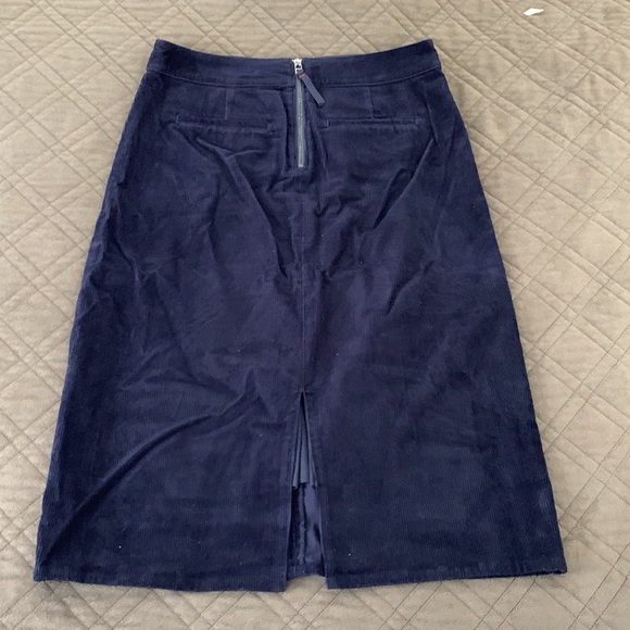 Boden NWT Navy Corduroy Midi Skirt size 8R - Picture 11 of 15